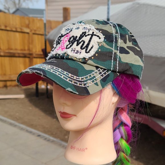 Ladies Camo BLING Hat NEW - Picture 3 of 4
